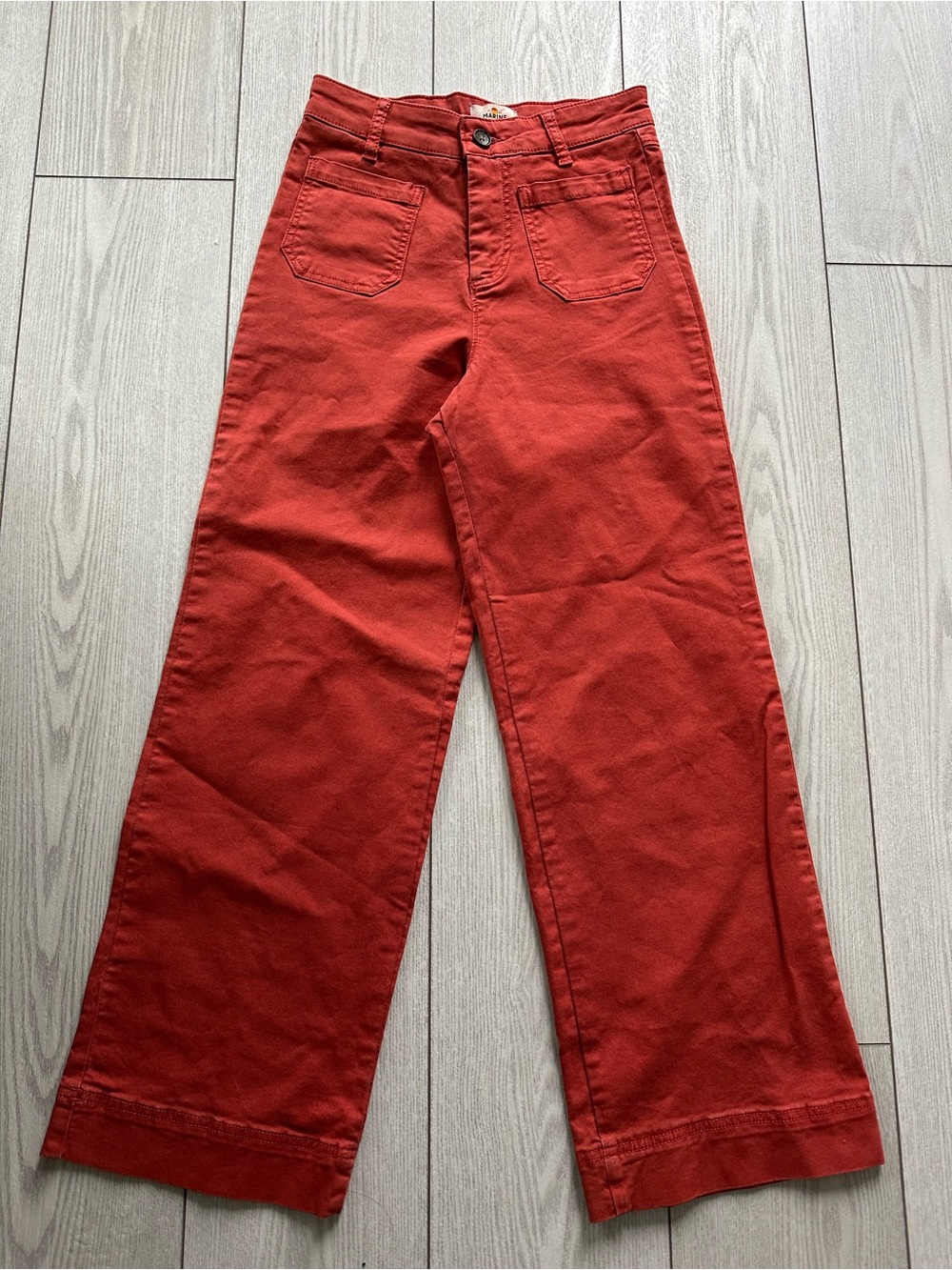 Marine Layer Women's Wide-Leg Pants in Rust Size 2